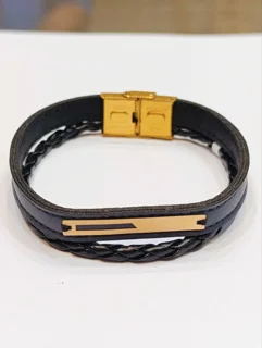 دستبند چرمی مردانه