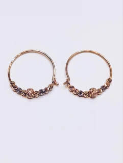 گوشواره حلقه ای گوی دار